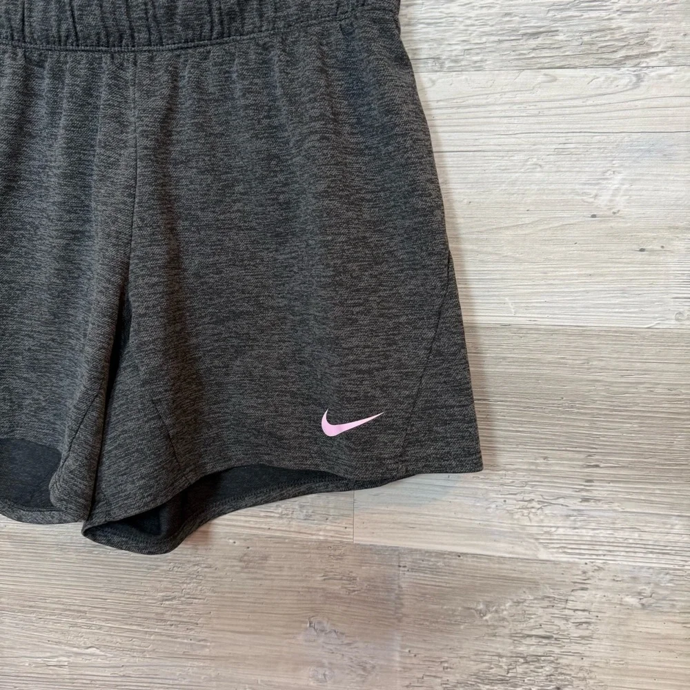 Nike Dri-FIT Training Shorts Charcoal Grey Pink Small